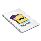 Franse Toast Grappige Brood Punt  Notitieboek (Rechterzijde)