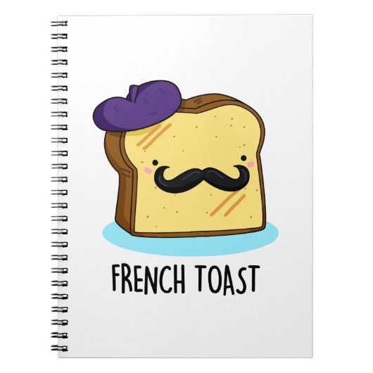Franse Toast Grappige Brood Punt  Notitieboek (Voorkant)