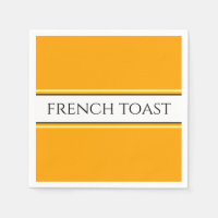 FRANSE TOAST Heldere Gouden Gele Witte Strepen