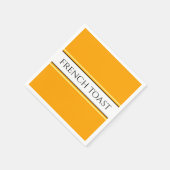 FRANSE TOAST Heldere Gouden Gele Witte Strepen Servet (Hoek)