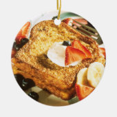 Franse Toast Keramisch Ornament (Voorkant)