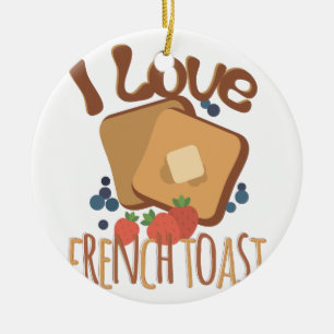 Franse Toast Keramisch Ornament