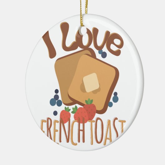 Franse Toast Keramisch Ornament (Links)