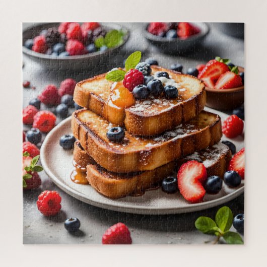 Franse Toast met Bessen Legpuzzel (Verticaal)