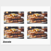 Franse Toast Met Boter & Stroop Rechthoekige Sticker (Vel)