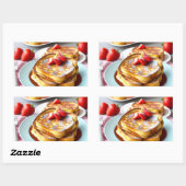 Franse Toast Rechthoekige Sticker (Vel)