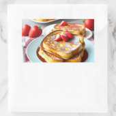 Franse Toast Rechthoekige Sticker (Tas)