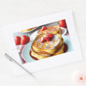 Franse Toast Rechthoekige Sticker (Envelop)