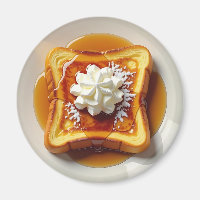 Franse toast, siroop en slagroom