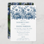  Franse Toile Bloemen Foto Bachelorette Kaart (Voorkant / Achterkant)