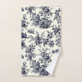 Franse Toile Bloemen Patroon Bad Handdoek (Handdoek)