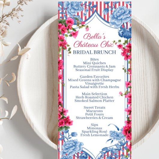 Franse Toile Bruidsfeest, Tuinfeest, Bruid Menu