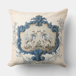 Franse Toile | Chinoiserie Nativity Sheep Kussen