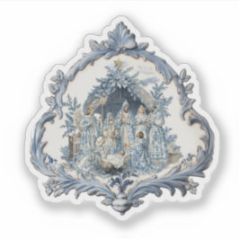 Franse Toile | Chinoiserie Nativity Sticker