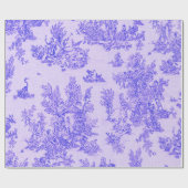 Franse toile de jouy blauw en wit decoupage cadeaupapier (Vlak)