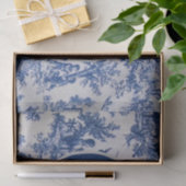 Franse Toile de Jouy Blauw-wit Vrijgezellenfeest Tissuepapier (Geschenk)