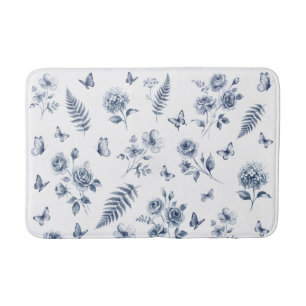Franse Toile de jouy blauwe patroon Chinoseirie Badmat
