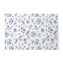 Franse Toile de jouy blauwe patroon Chinoseirie