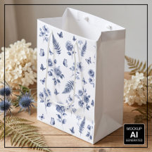 Franse Toile de jouy blauwe patroon Chinoseirie