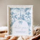 Franse Toile de jouy date nacht ideeën bruids Poster