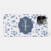 Franse Toile de jouy Monogram Naam Chinoseirie Case-Mate iPhone Case (Achterkant (horizontaal))
