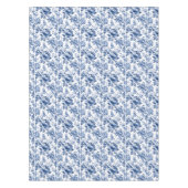 Franse Toile de Jouy Navy Blauw Tafelkleed (Voorkant)