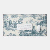 Franse toile de jouy sage groen elegant bureaumat (Keyboard & Muis)