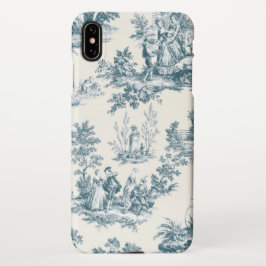 Franse toile de jouy sage groen elegant iPhone XS max hoesje