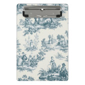 Franse toile de jouy sage groen elegant mini klembord (Voorkant)