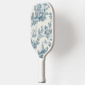 Franse toile de jouy sage groen elegant pickleball paddle (Links)