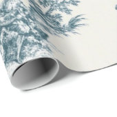 Franse toile de jouy sage groene decoupage cadeaupapier (Rol Hoek)