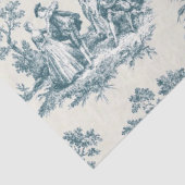 Franse toile de jouy sage groene decoupage tissuepapier (Detail)