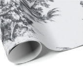 Franse toile de jouy zwart-wit decoupage cadeaupapier (Rol Hoek)