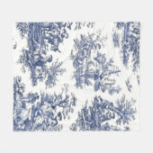 Franse Toile Fleece Deken (Voorkant (Horizontaal))