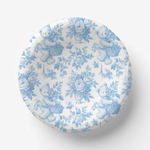 Franse Toile Floral Beer Baby shower Papier Bord