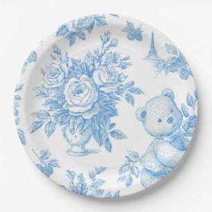 Franse Toile Floral Beer Baby shower Papier Bord
