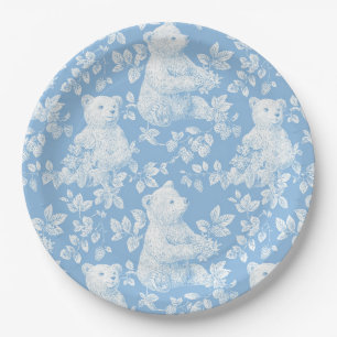 Franse Toile Floral Beer Baby shower Papier Bord
