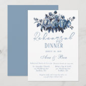  Franse Toile Floral Repetitie Diner Kaart (Voorkant / Achterkant)