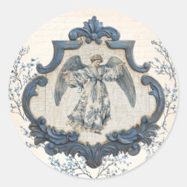 Franse Toile | Geboortehoek Ronde Sticker