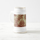 Franse toile in roze bierpul (Voorkant links)