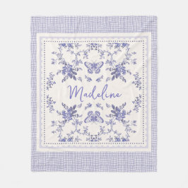 Franse Toile Lavendel Toile Custom Fleece Deken