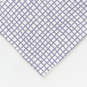 Franse Toile Lavendel Toile Custom Fleece Deken (Hoek)