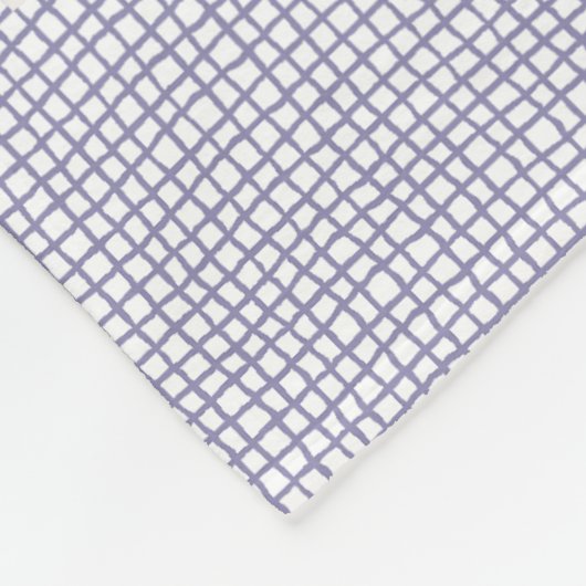 Franse Toile Lavendel Toile Custom Fleece Deken (Hoek)