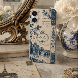 Franse Toile Monogram iPhone 16 Hoesje