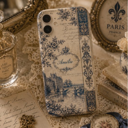 Franse Toile Monogram Case-Mate iPhone Case