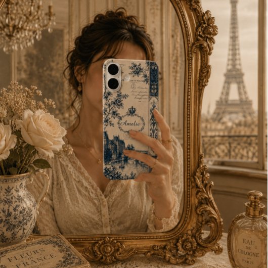 Franse Toile Monogram Case-Mate iPhone Case