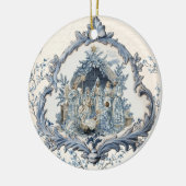  Franse Toile Nativity | Christmas Keramisch Ornament (Links)