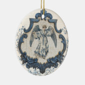  Franse Toile Nativity | kerstengel Keramisch Ornament (Rechts)