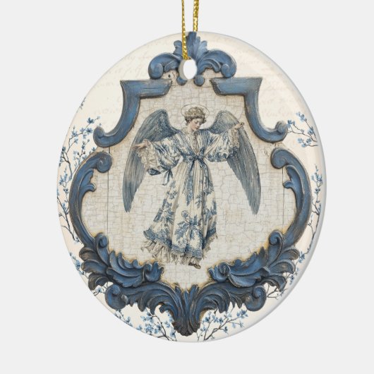  Franse Toile Nativity | kerstengel Keramisch Ornament (Links)