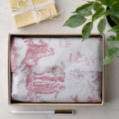 Franse Toile Rode Decoupage Hete Luchtballon Mense Tissuepapier (Geschenk)